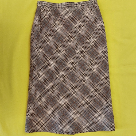 Vintage  Wool Skirt Pendleton Portland 1970s - Picture 1 of 4